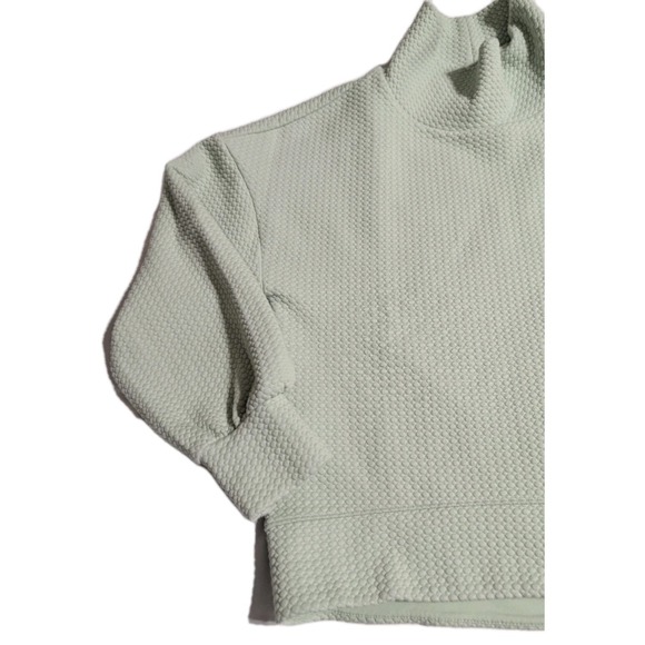 CALIA by Carrie Underwood Women's M Textured Mock Neck Pullover‎ Green - Picture 3 of 6